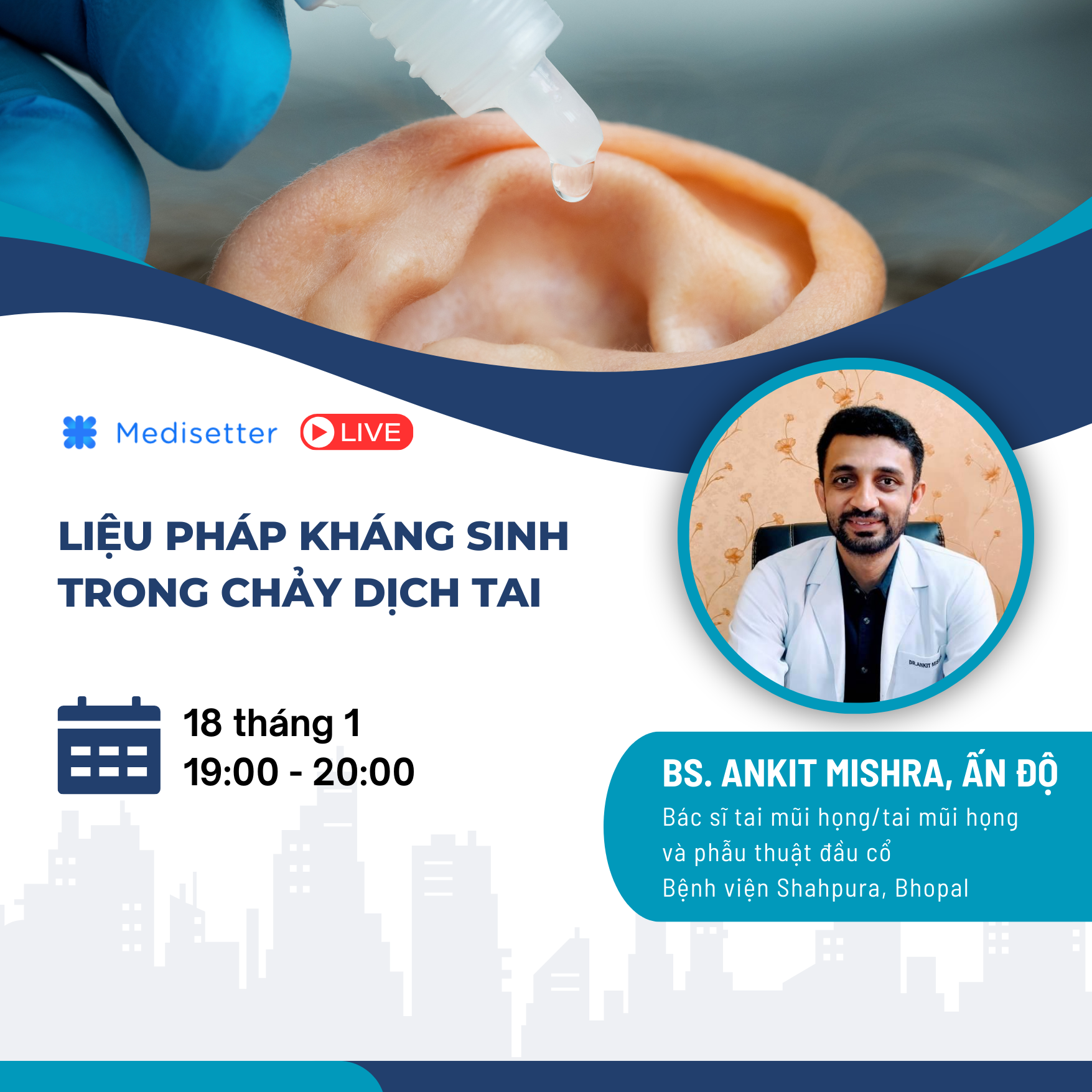 Liệu pháp kháng sinh trong chảy dịch tai