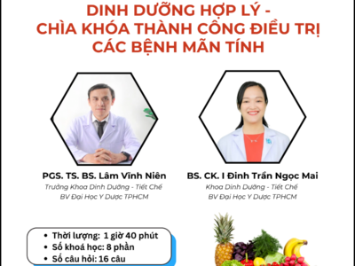 Dinh dưỡng hợp lý – Chìa khóa thành công điều trị các bệnh mãn tính